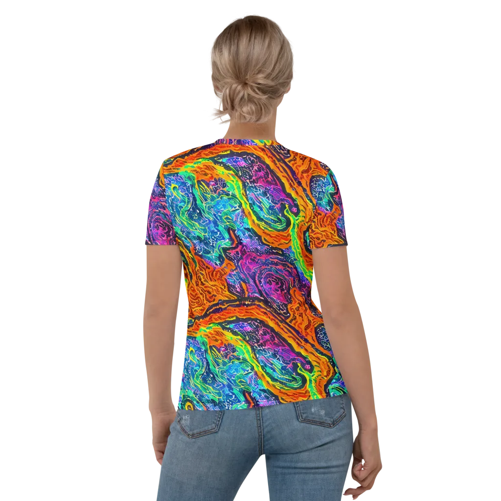 Citrus Abyss on Women's Crew Neck T-Shirt — Back