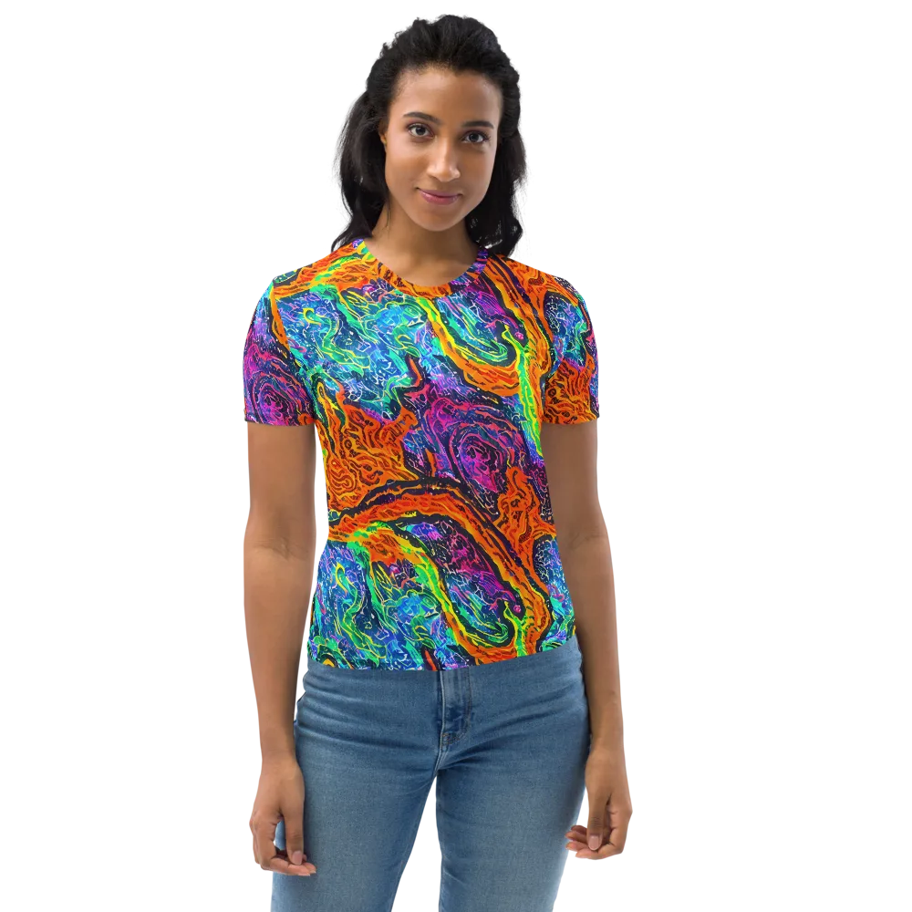 Citrus Abyss on Women's Crew Neck T-Shirt — Front