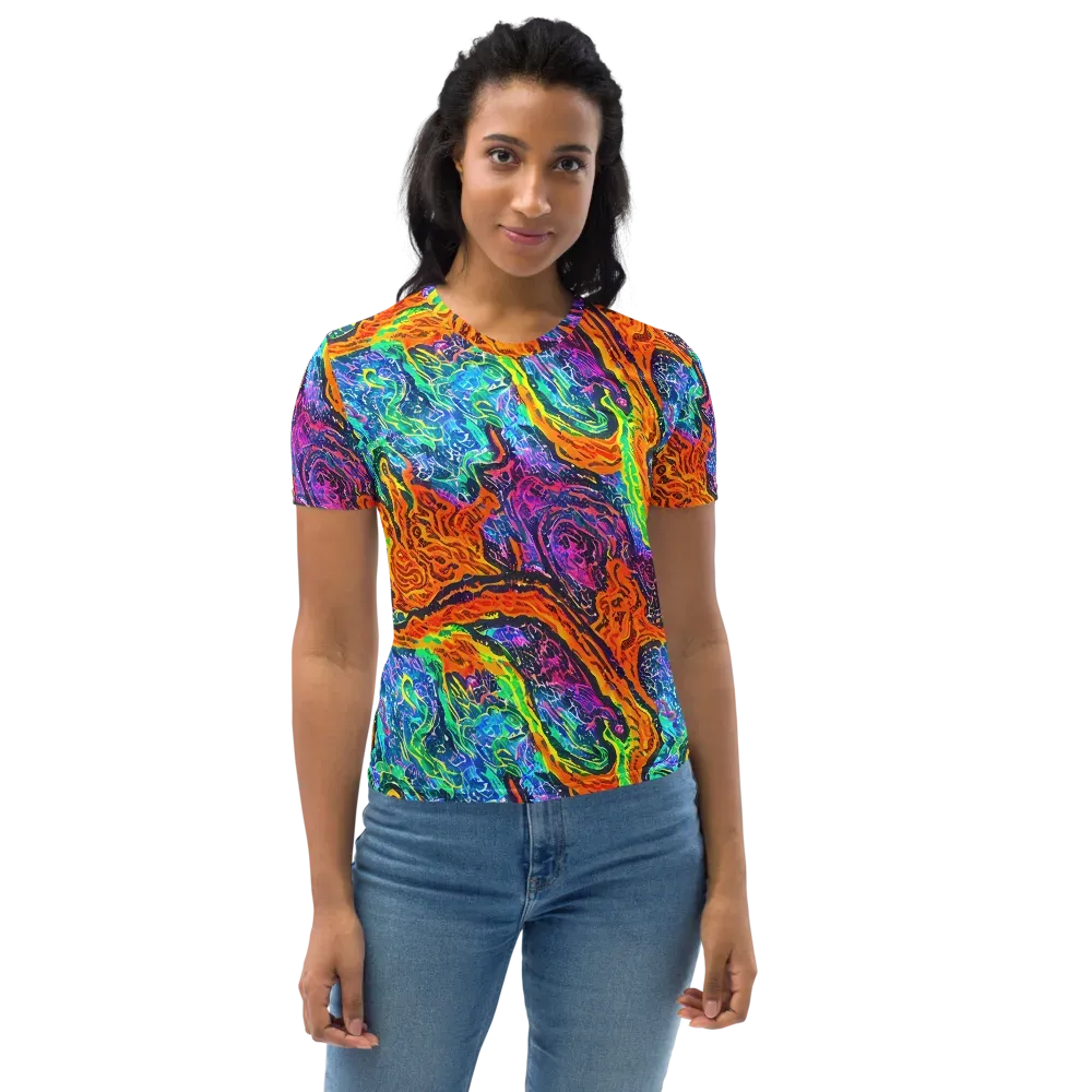Citrus Abyss on Women's Crew Neck T-Shirt — Front