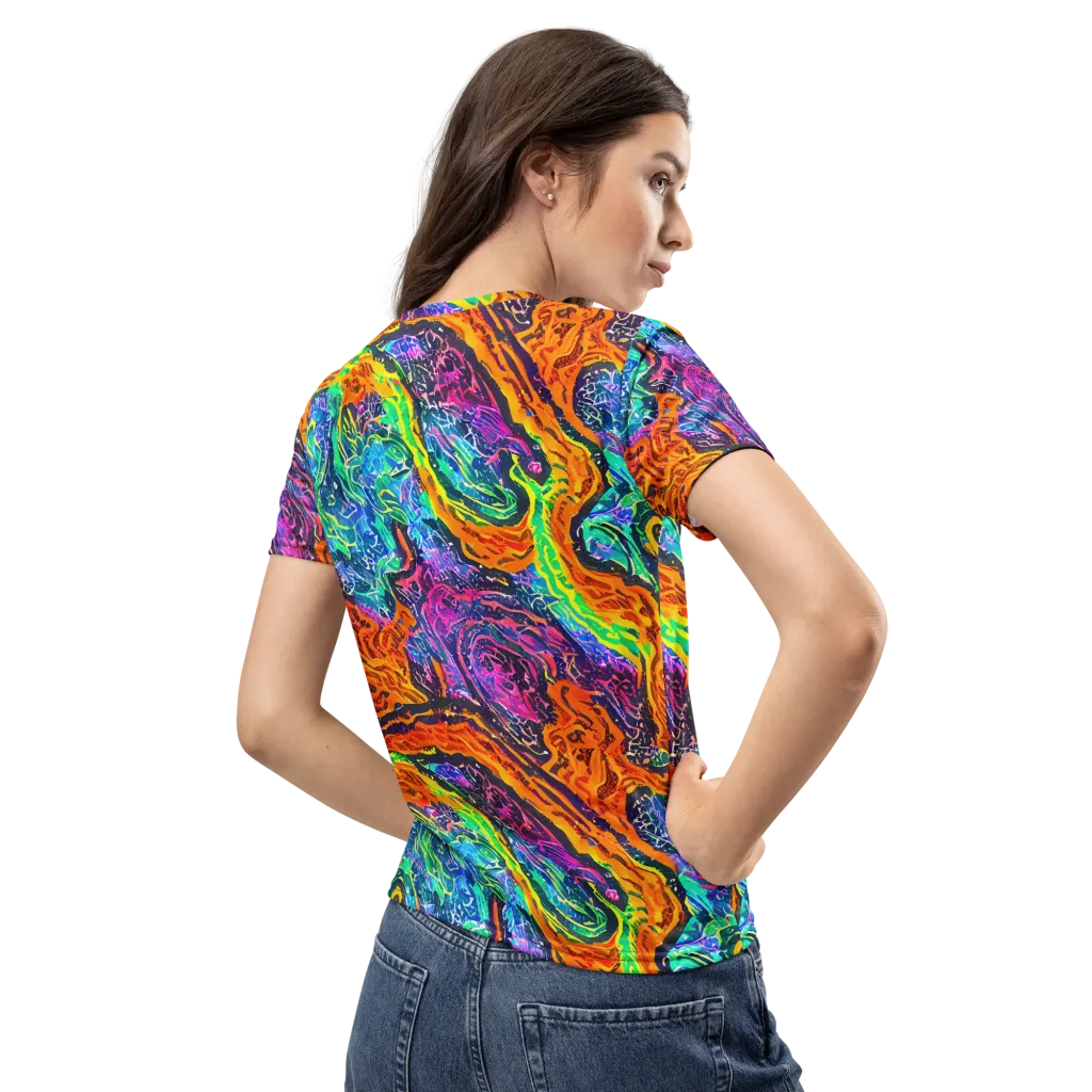 Citrus Abyss on Women's Crew Neck T-Shirt — Back