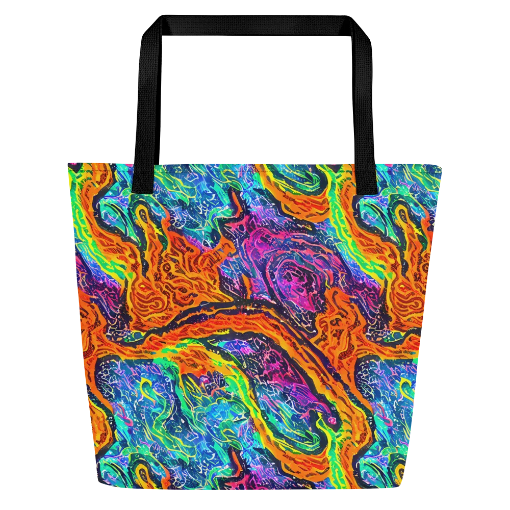 Citrus Abyss on Large Tote Bag W/ Pocket — Front
