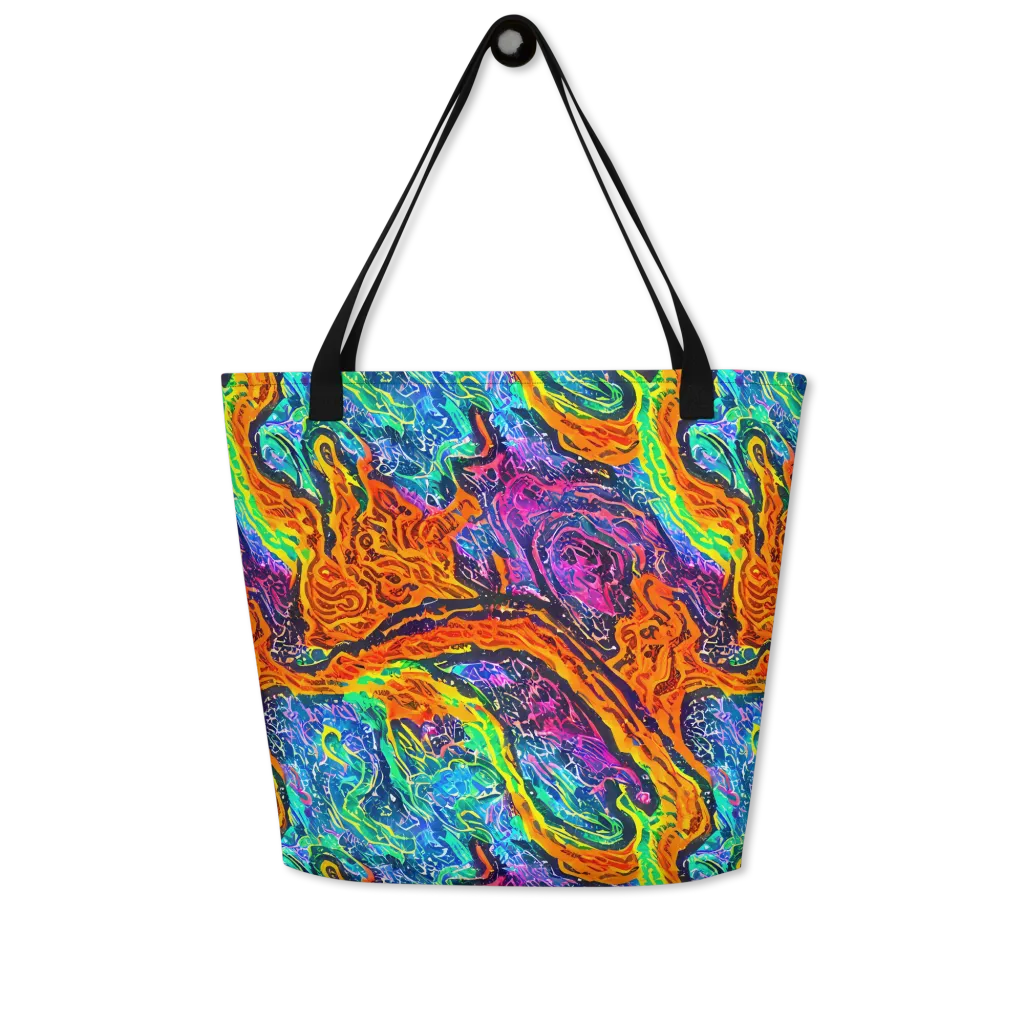 Citrus Abyss on Large Tote Bag W/ Pocket — Front