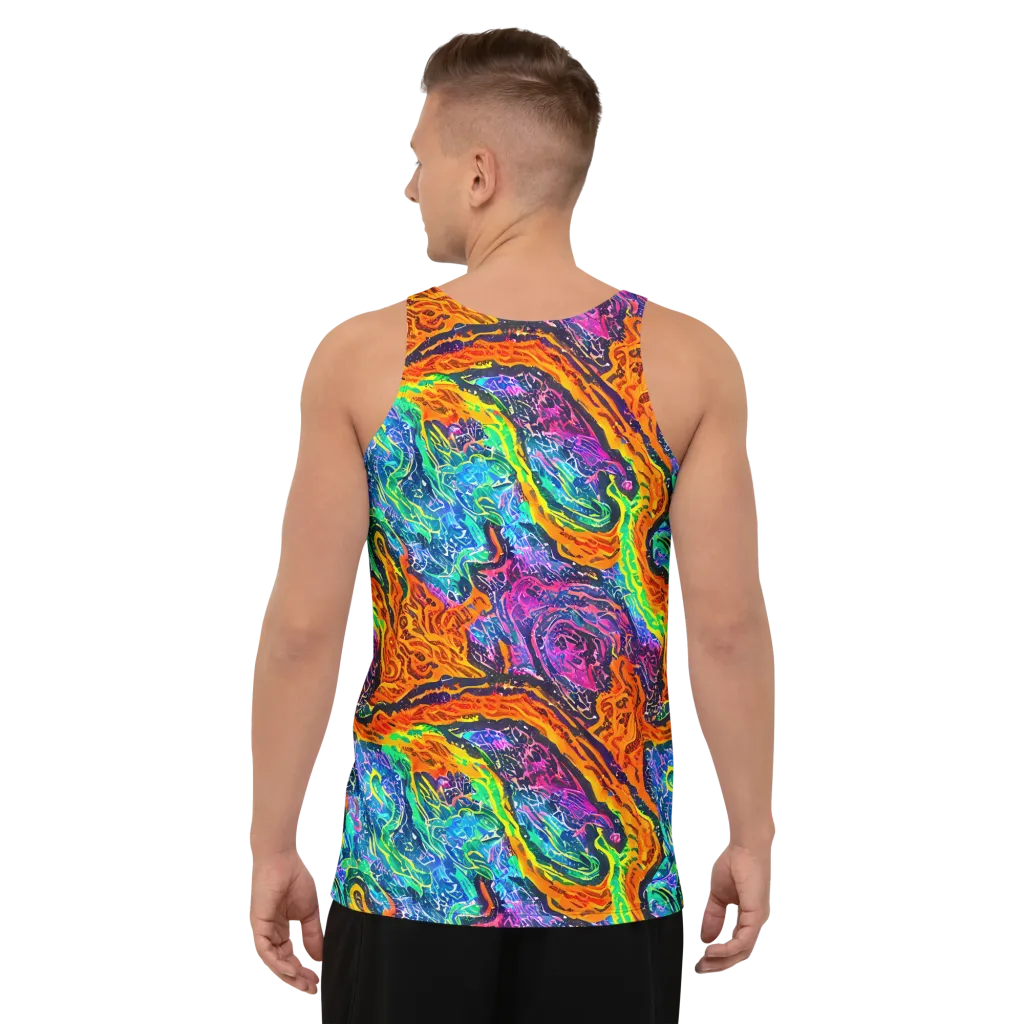 Citrus Abyss on Men's Tank Top — Back