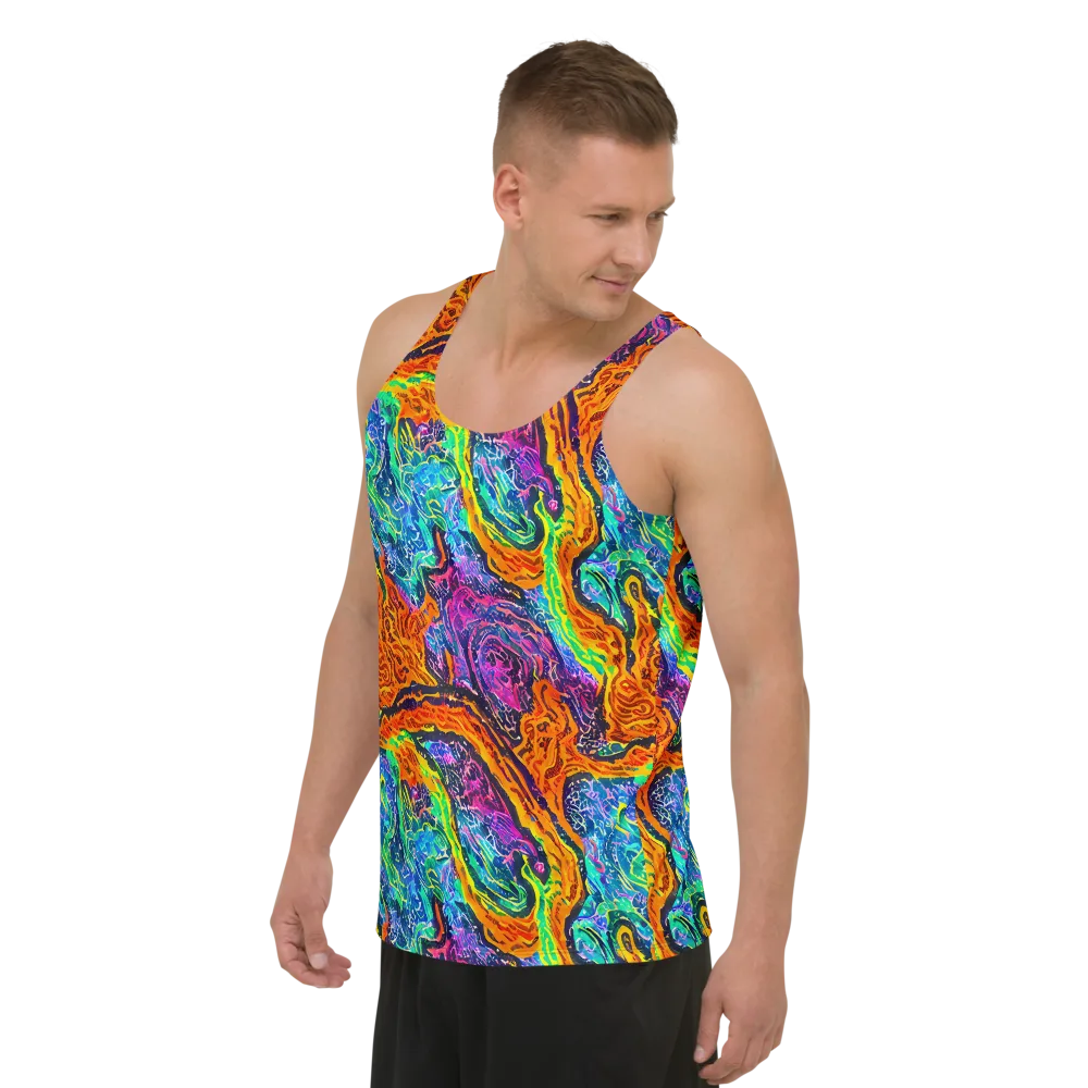 Citrus Abyss on Men's Tank Top — Left Front