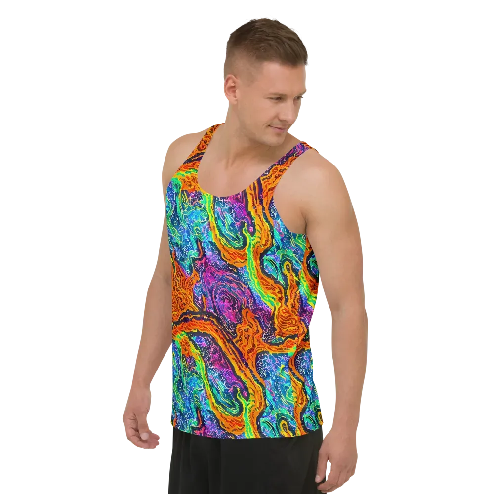 Citrus Abyss on Men's Tank Top — Left Front