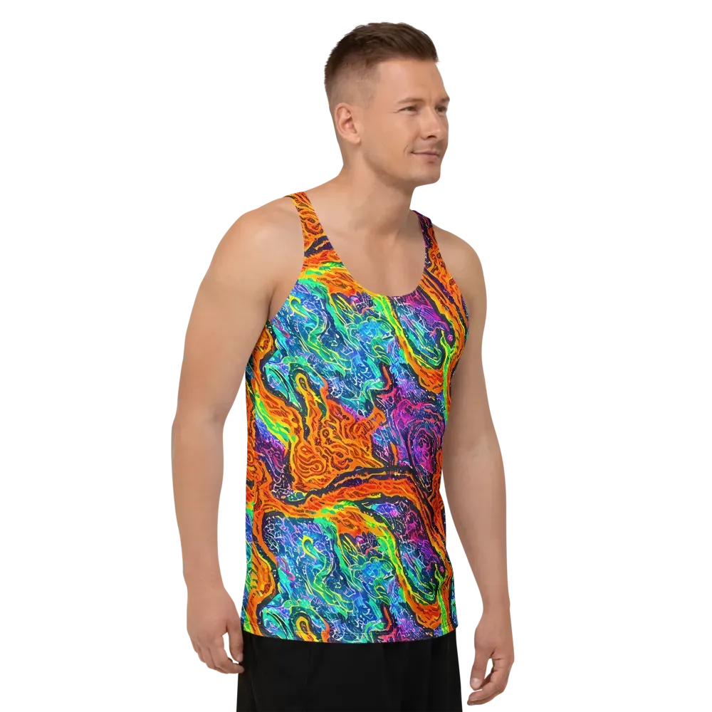 Citrus Abyss on Men's Tank Top — Right Front