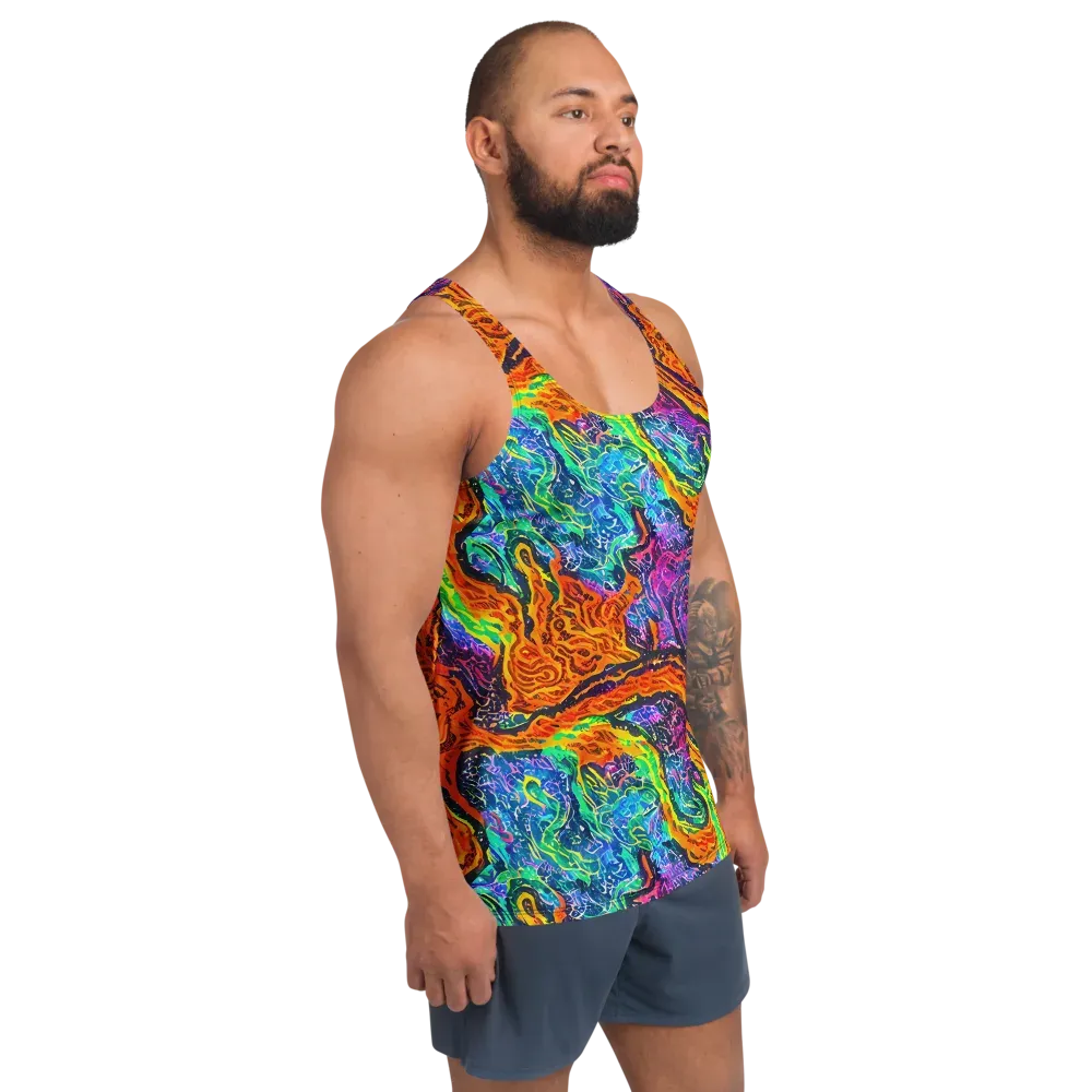 Citrus Abyss on Men's Tank Top — Right Front
