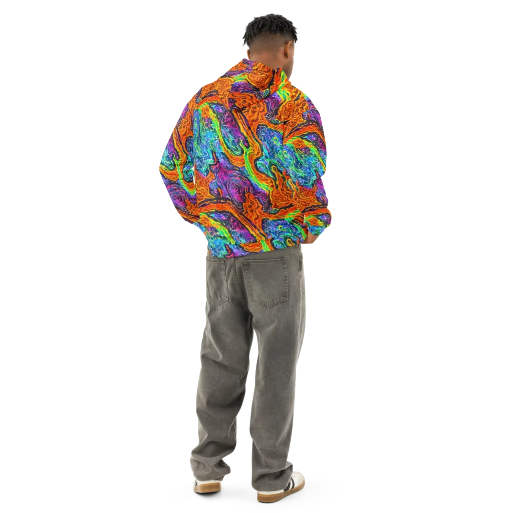 Citrus Abyss on Cotton Hoodie — Back