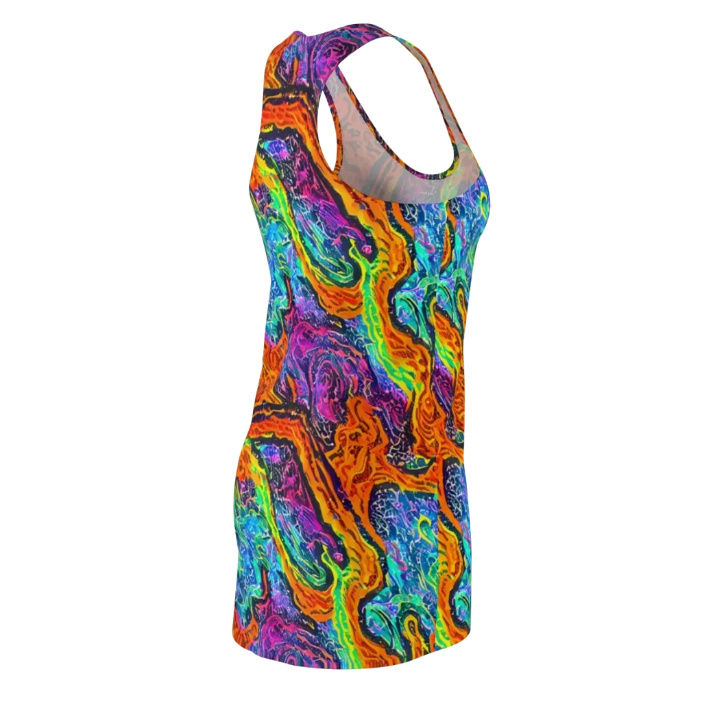 Citrus Abyss on Racerback Dress — Back Side