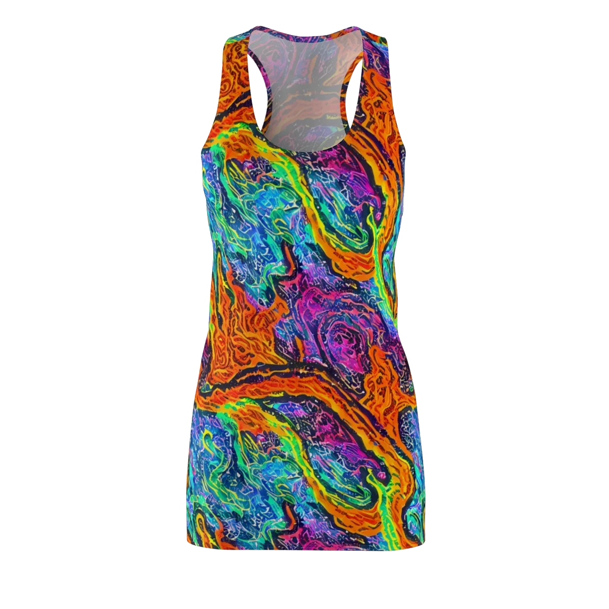 Citrus Abyss on Racerback Dress — Front