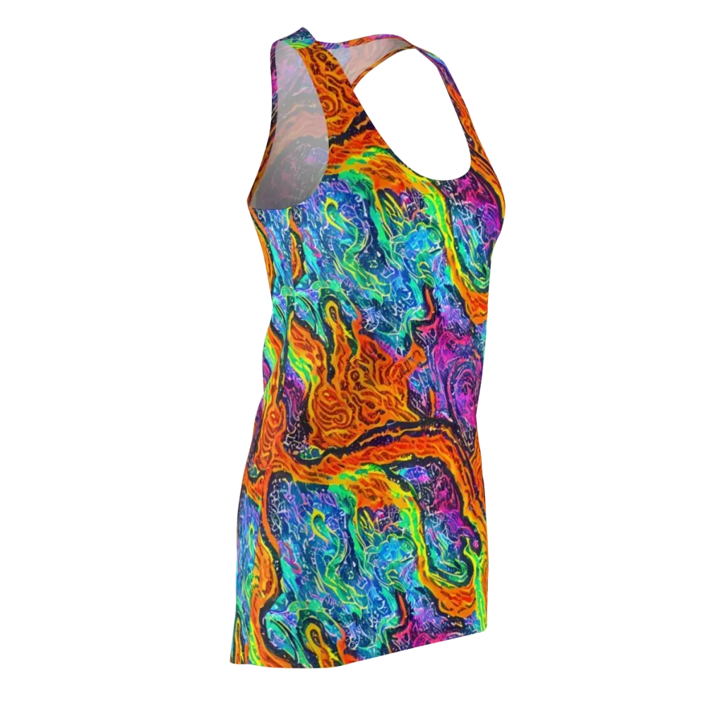 Citrus Abyss on Racerback Dress — Front Side