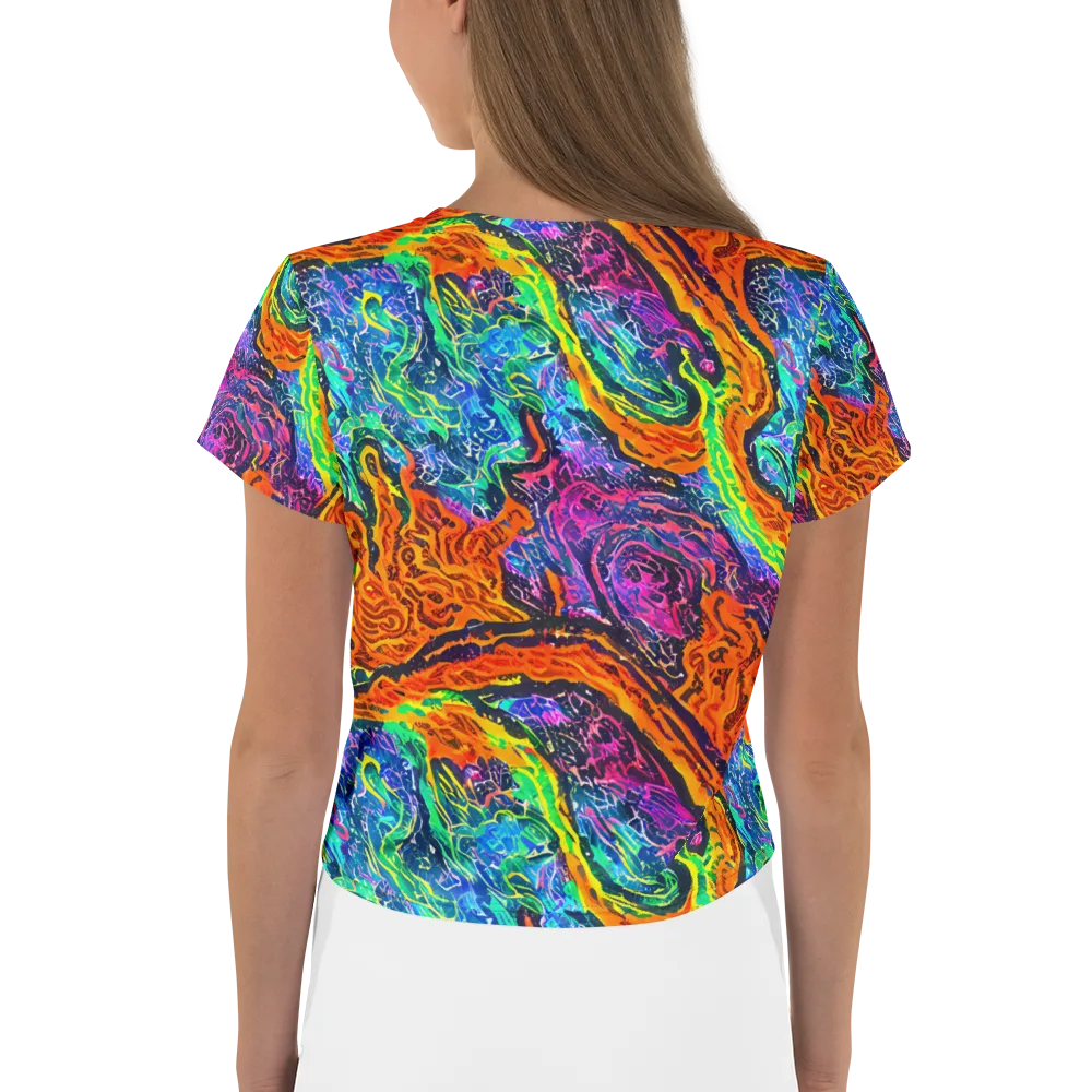 Citrus Abyss on Crop Tee — Back