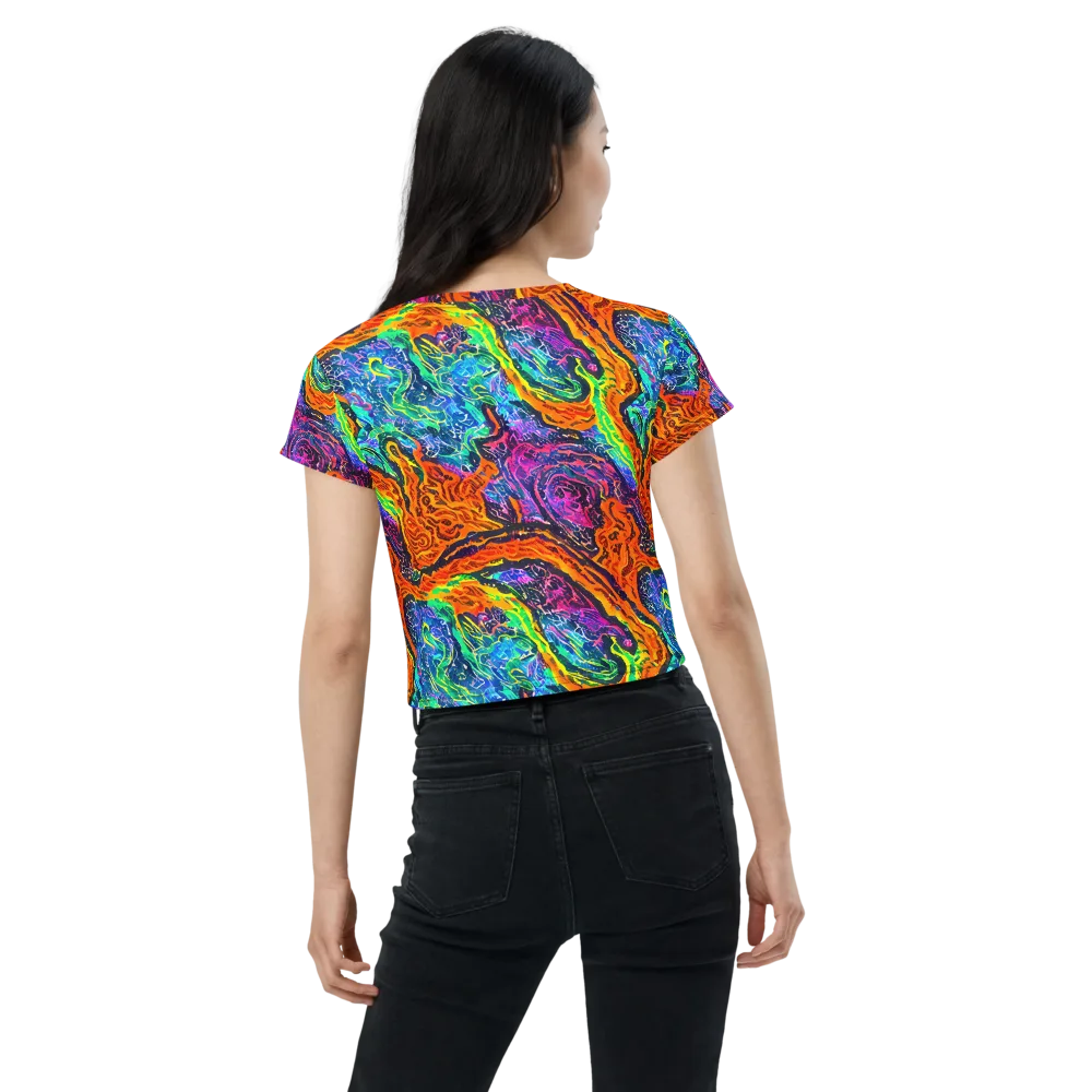 Citrus Abyss on Crop Tee — Back