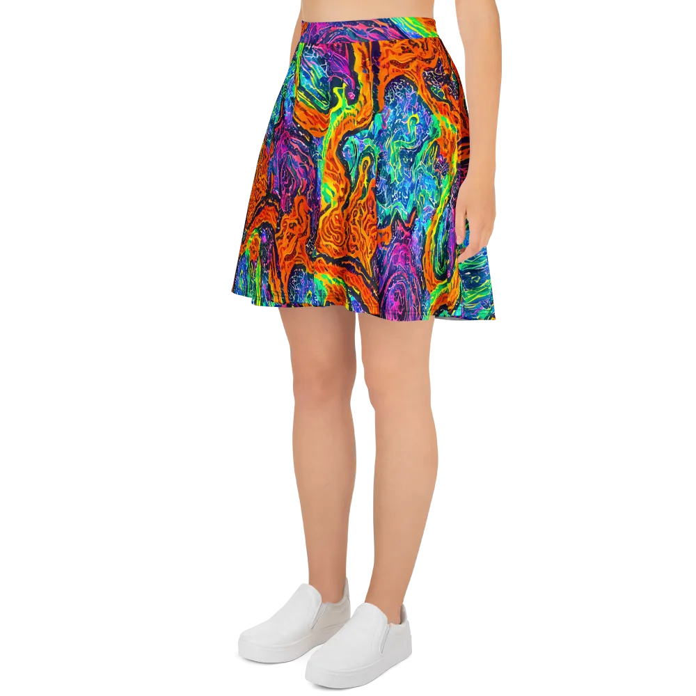 Citrus Abyss on Skater Skirt — Left