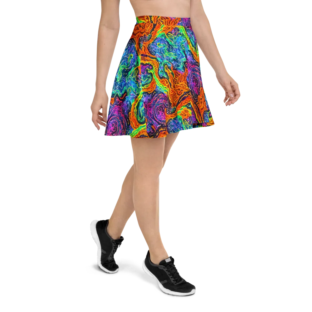 Citrus Abyss on Skater Skirt — Right