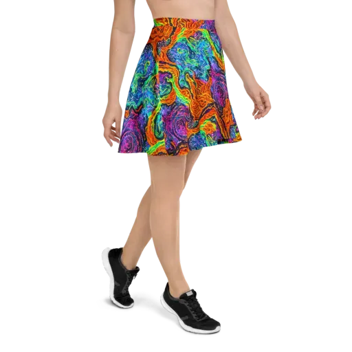 Citrus Abyss on a Skater Skirt
