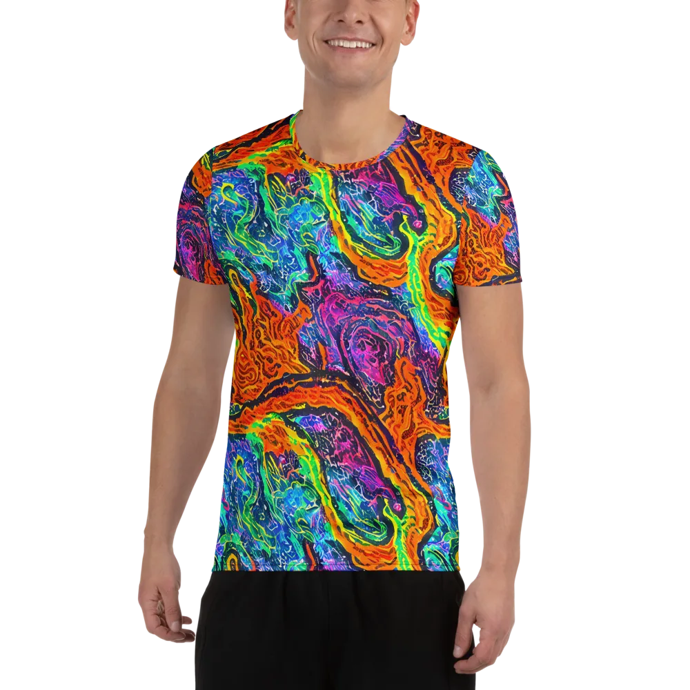 Citrus Abyss on Men's Athletic T-Shirt — Front