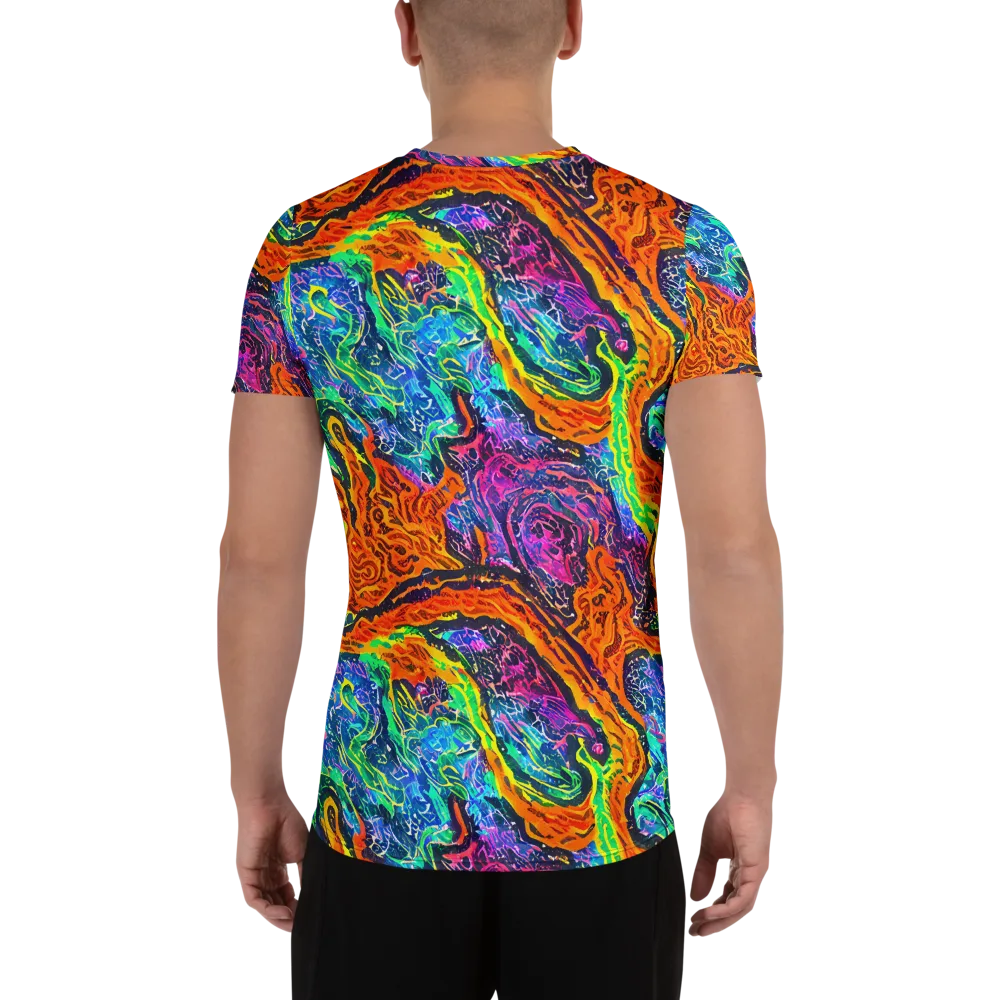 Citrus Abyss on Men's Athletic T-Shirt — Back