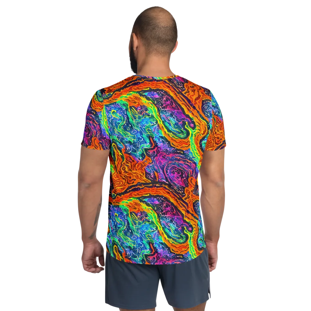 Citrus Abyss on Men's Athletic T-Shirt — Back