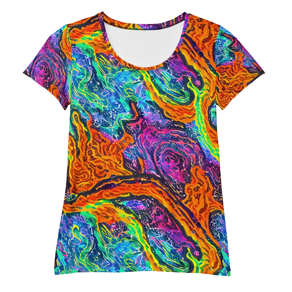 Citrus Abyss on Women's Athletic T-Shirt — Front