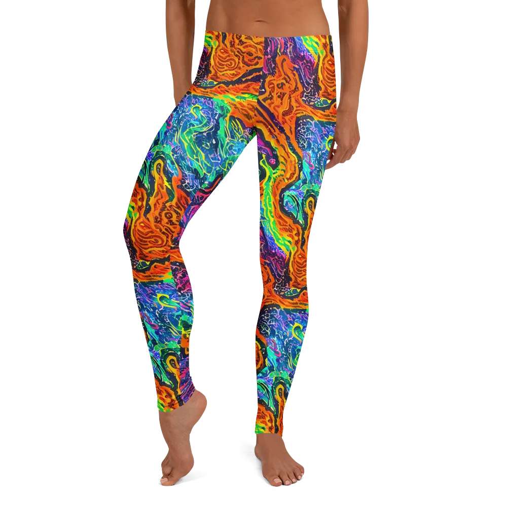 Citrus Abyss on Leggings — Front