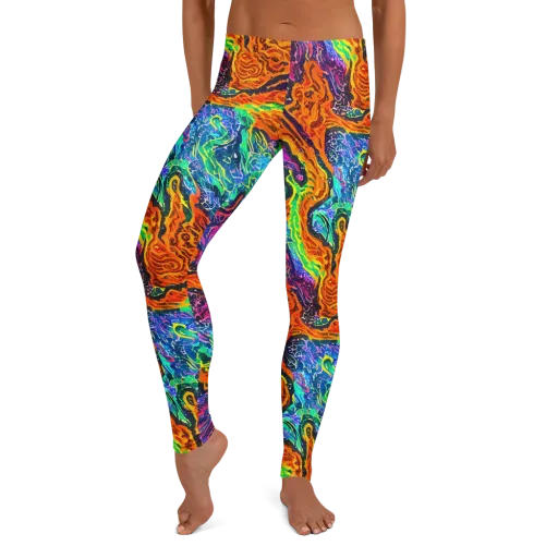 Citrus Abyss on a Leggings