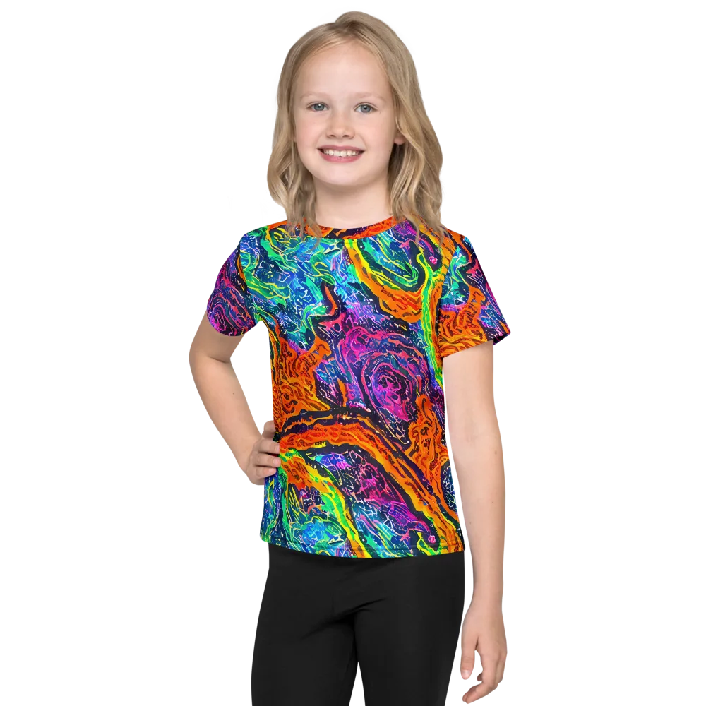 Citrus Abyss on Kids Crew Neck T-Shirt — Front