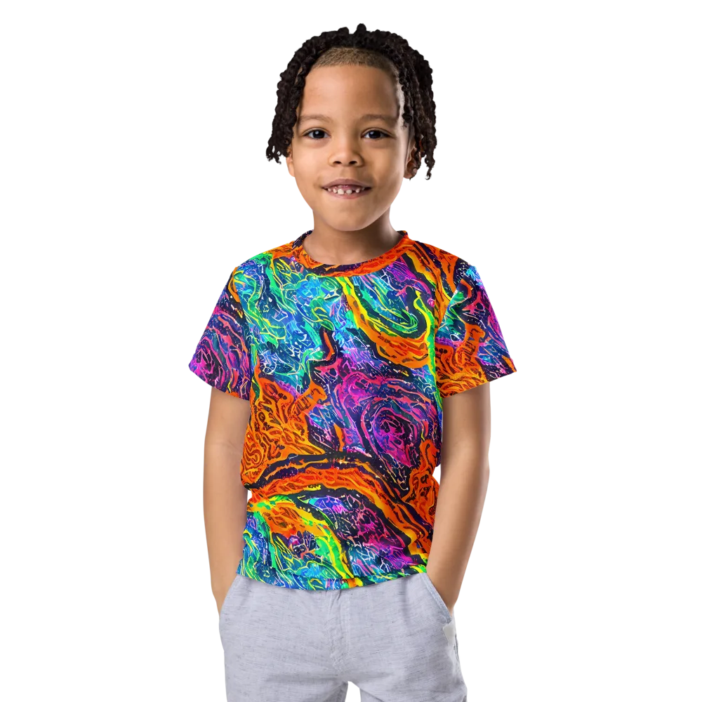 Citrus Abyss on Kids Crew Neck T-Shirt — Front