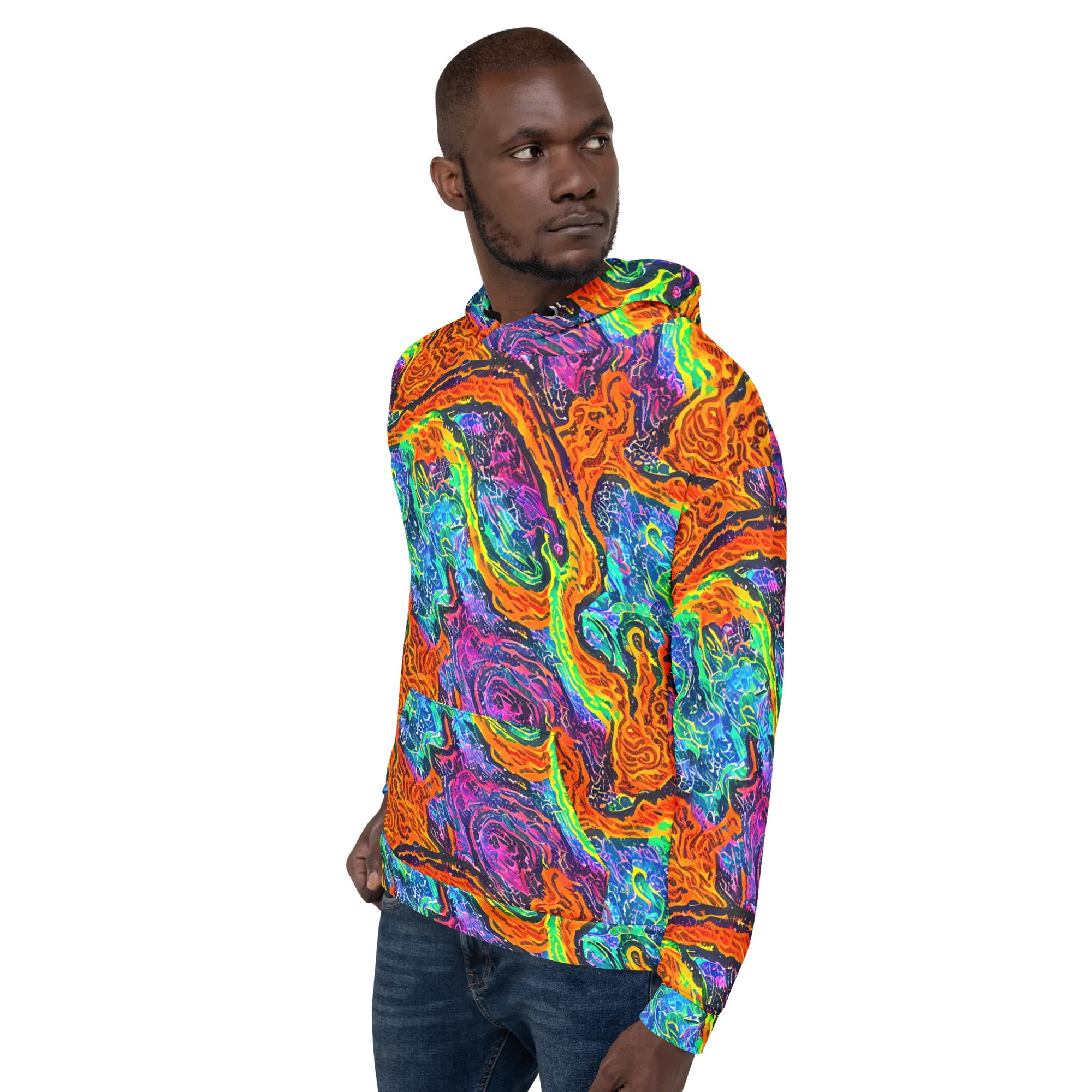 Citrus Abyss on Hoodie — Left