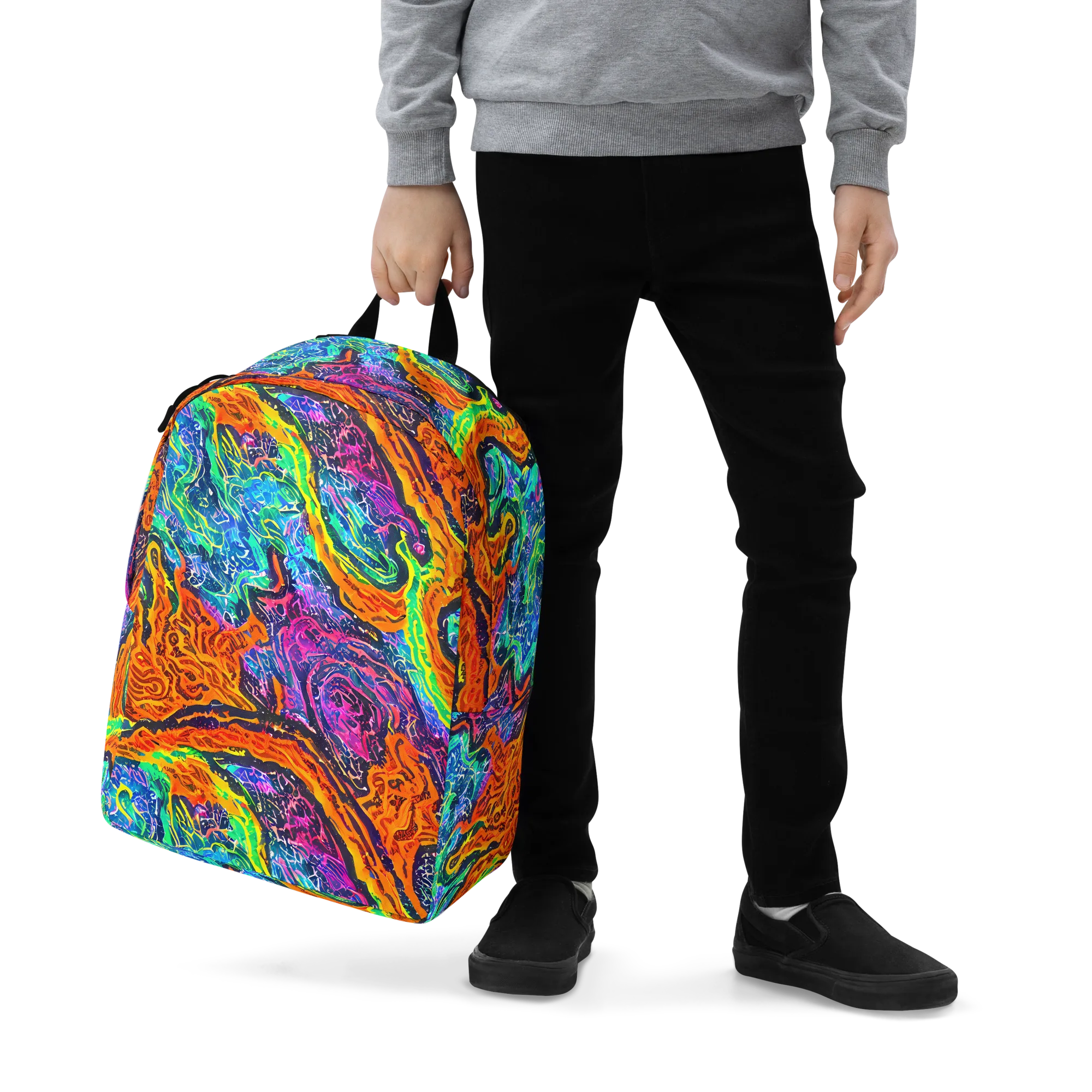 Citrus Abyss on Minimalist Backpack — Zoomed-in