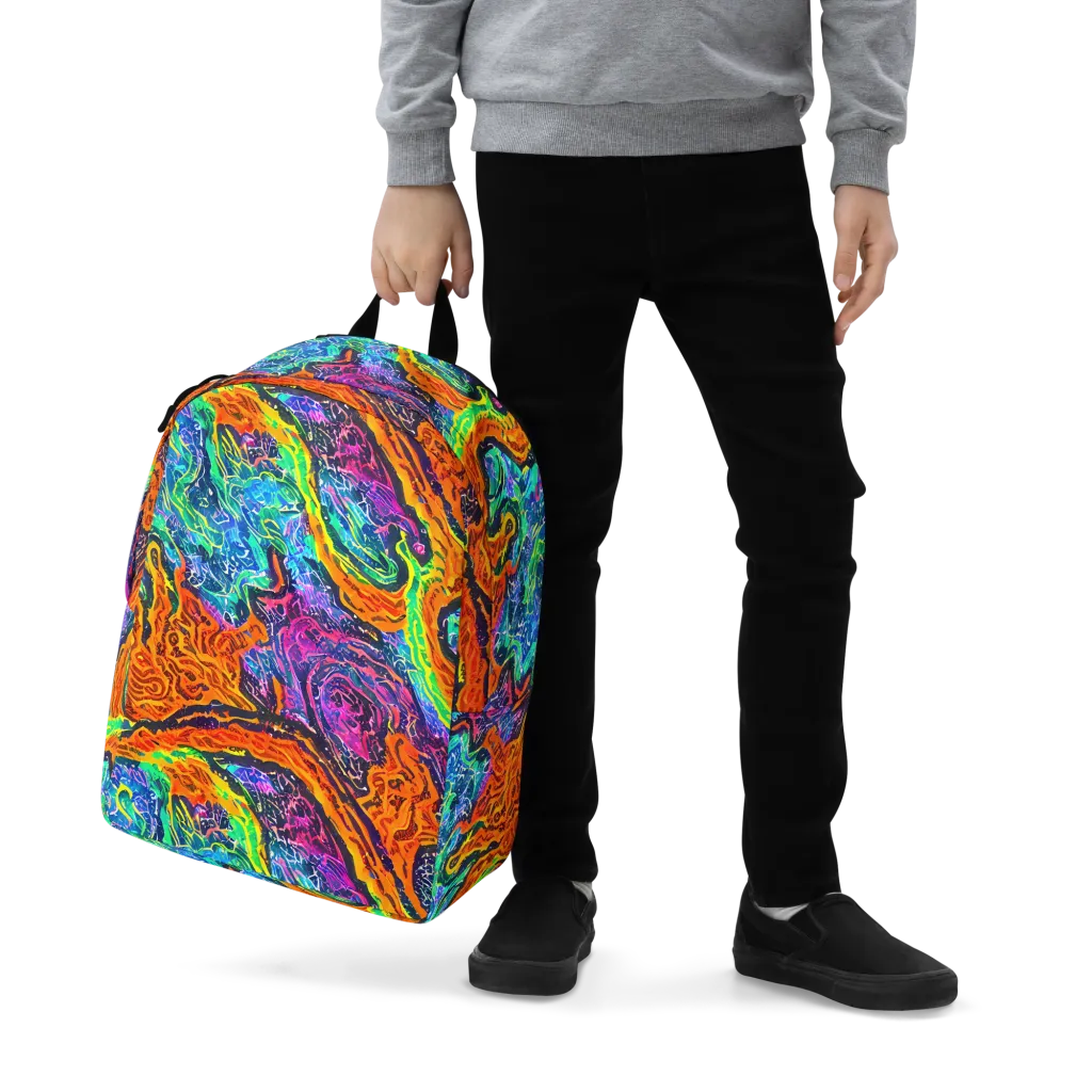 Citrus Abyss on Minimalist Backpack — Zoomed-in