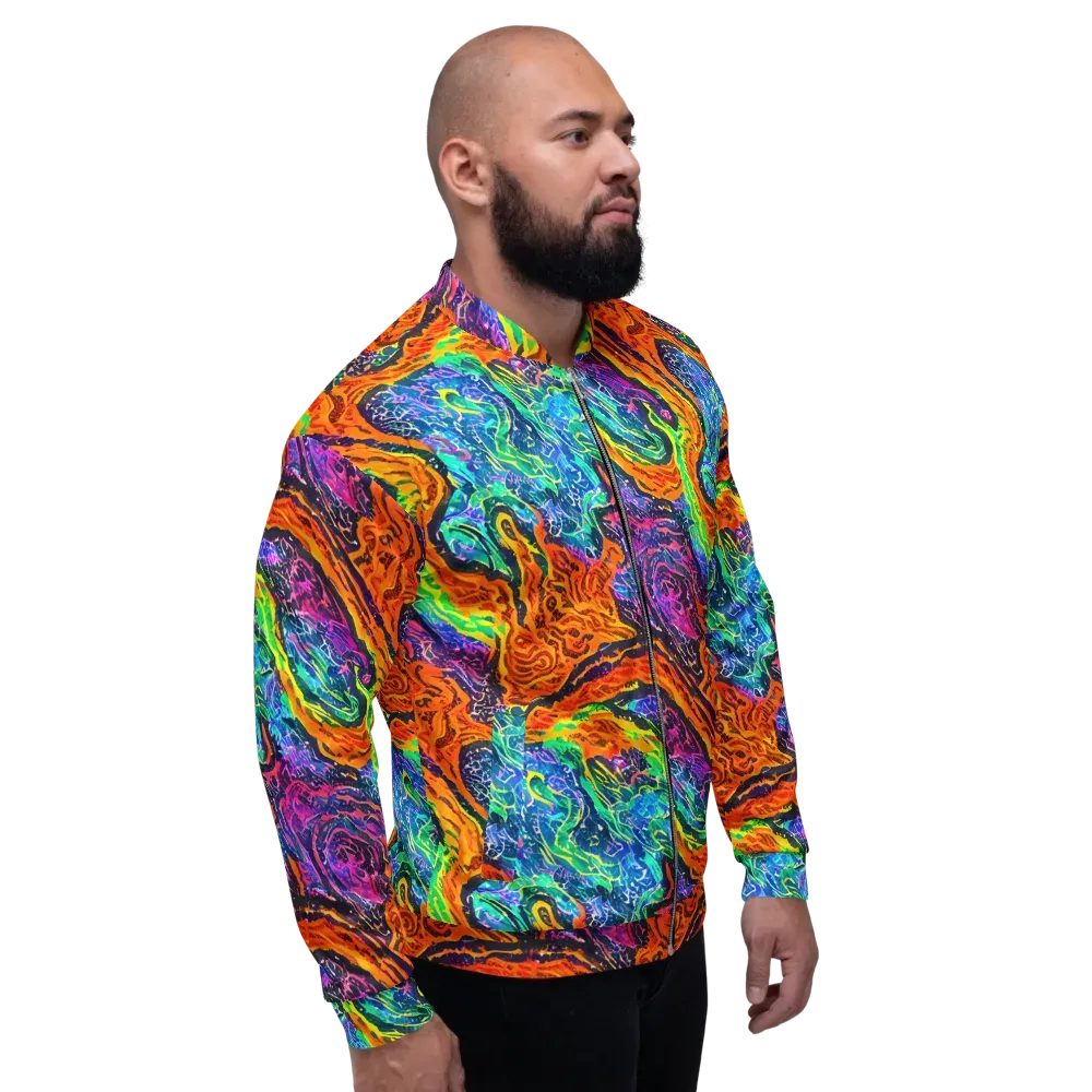 Citrus Abyss on Bomber Jacket — Right