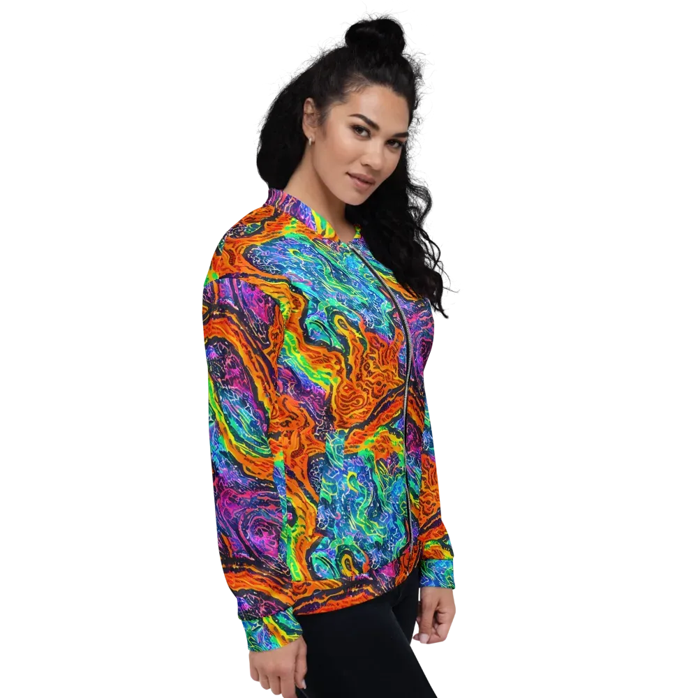 Citrus Abyss on Bomber Jacket — Right