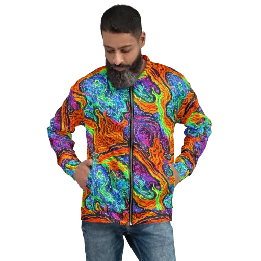 Citrus Abyss on a Bomber Jacket