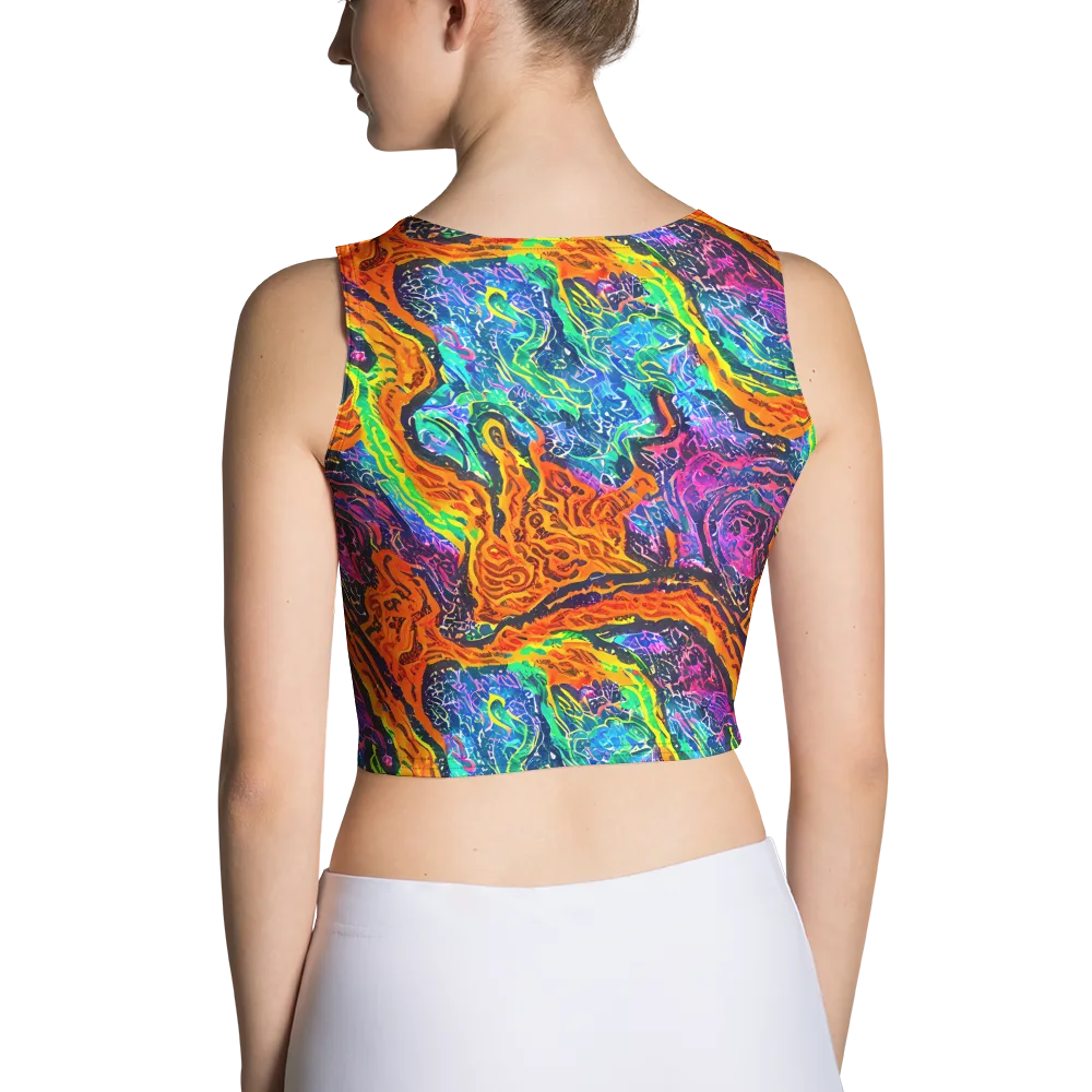 Citrus Abyss on Crop Top — Back