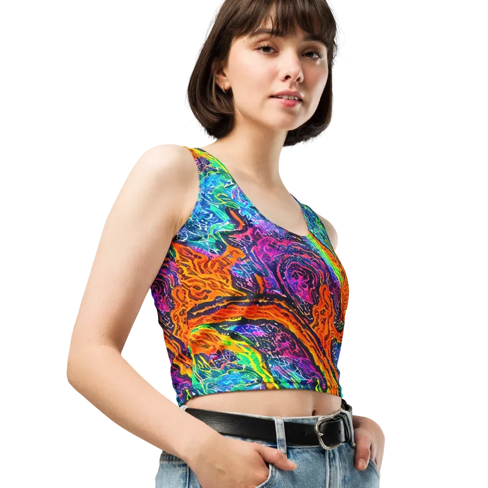 Citrus Abyss on Crop Top — Right Front