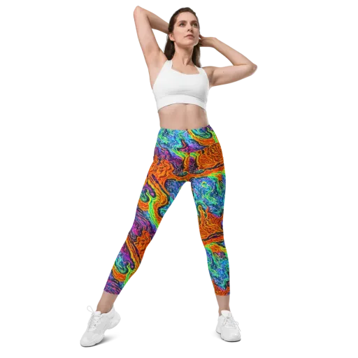 Citrus Abyss on a Leggings with Pockets