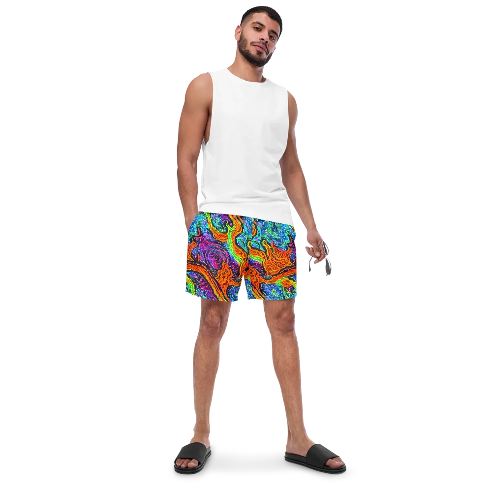 Citrus Abyss on Swim Trunks — Front