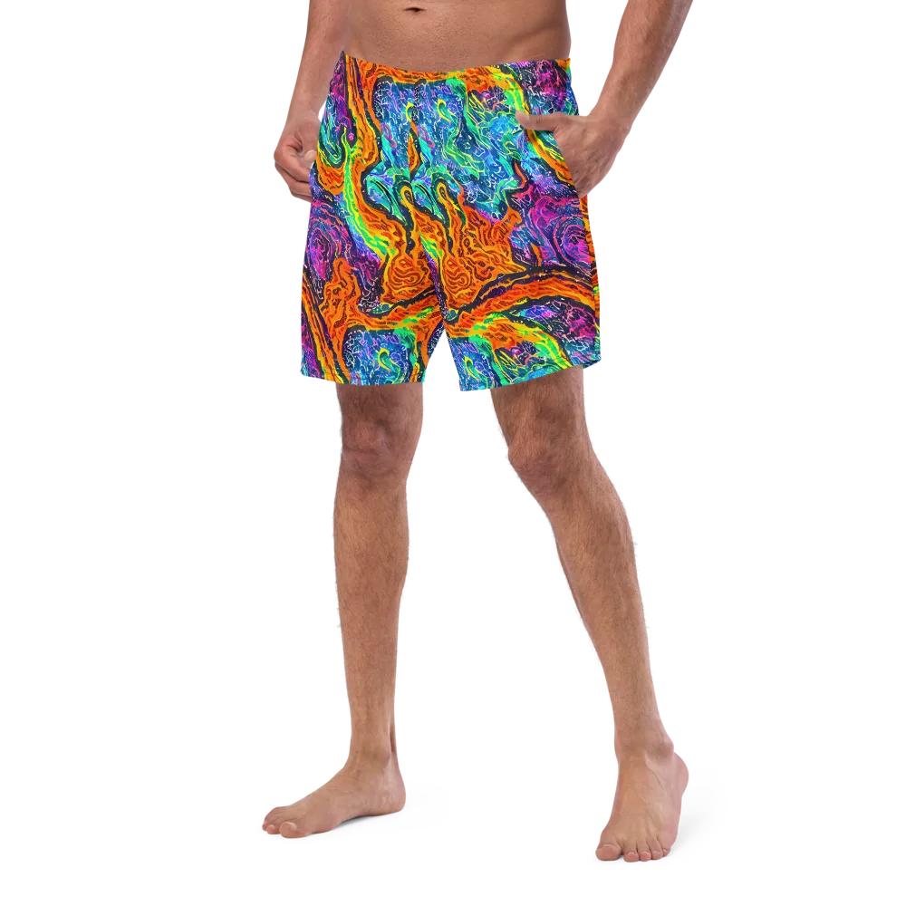 Citrus Abyss on Swim Trunks — Left Front