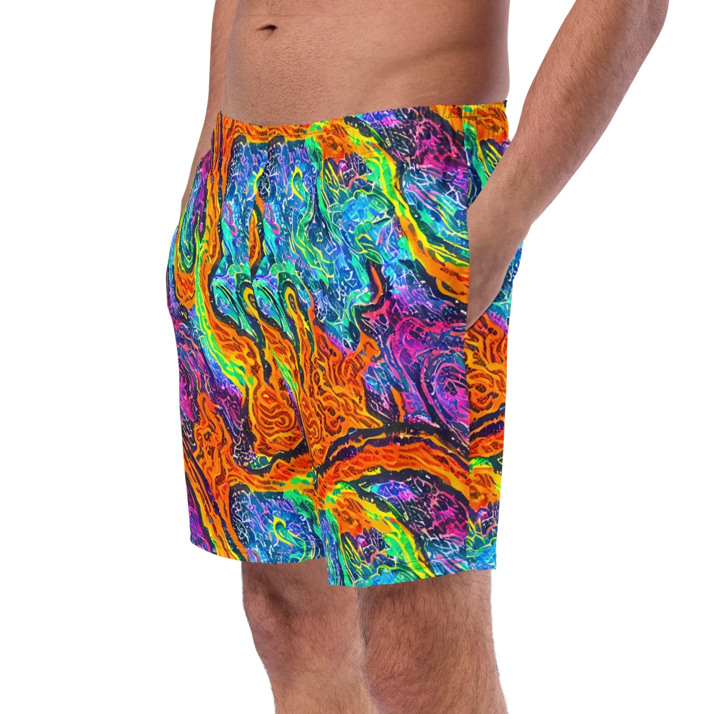 Citrus Abyss on Swim Trunks — Left Front