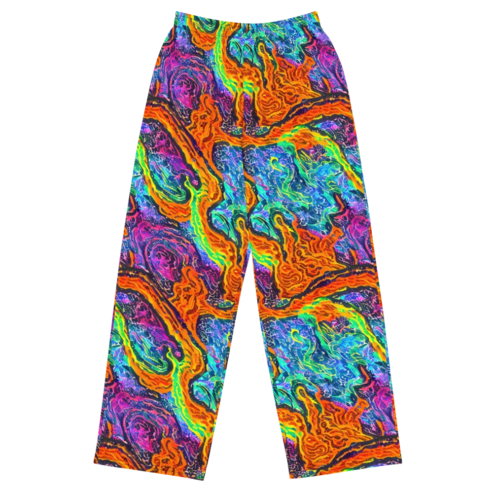 Citrus Abyss on Wide-Leg Pants — Front
