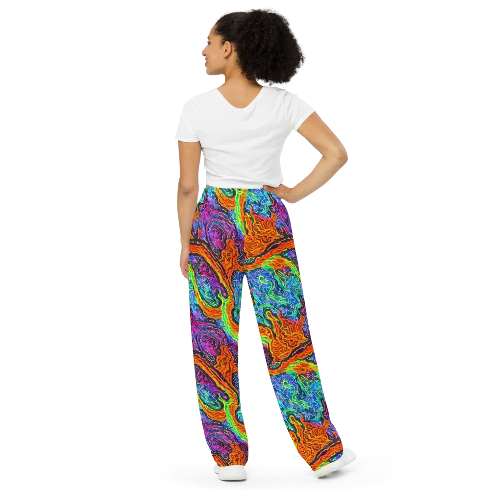 Citrus Abyss on Wide-Leg Pants — Back