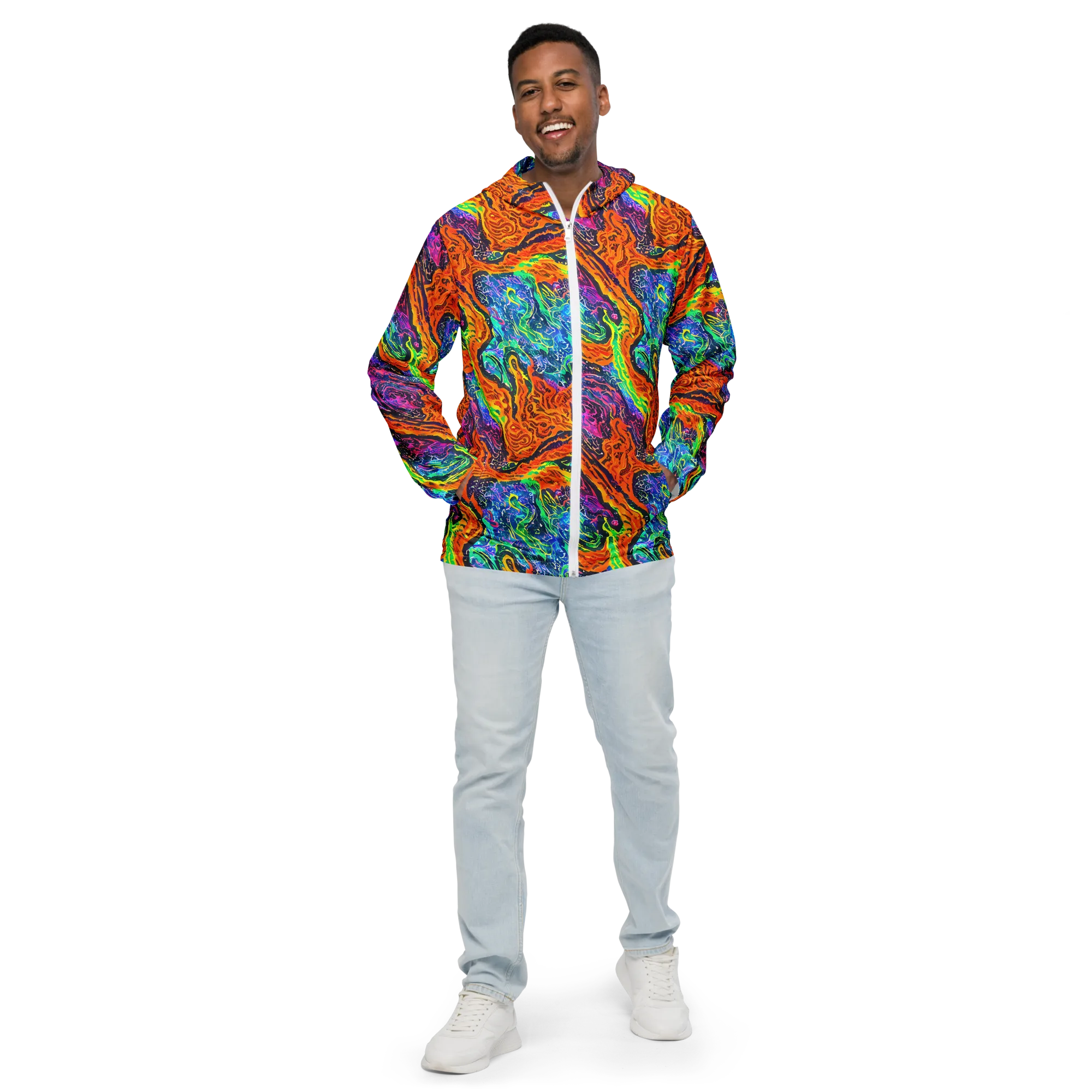 Citrus Abyss on Men's Windbreaker — Front