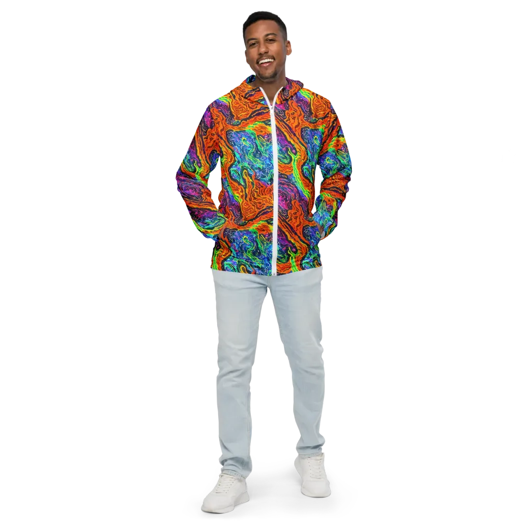 Citrus Abyss on Men's Windbreaker — Front