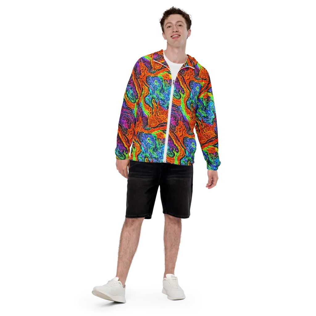 Citrus Abyss on Men's Windbreaker — Front