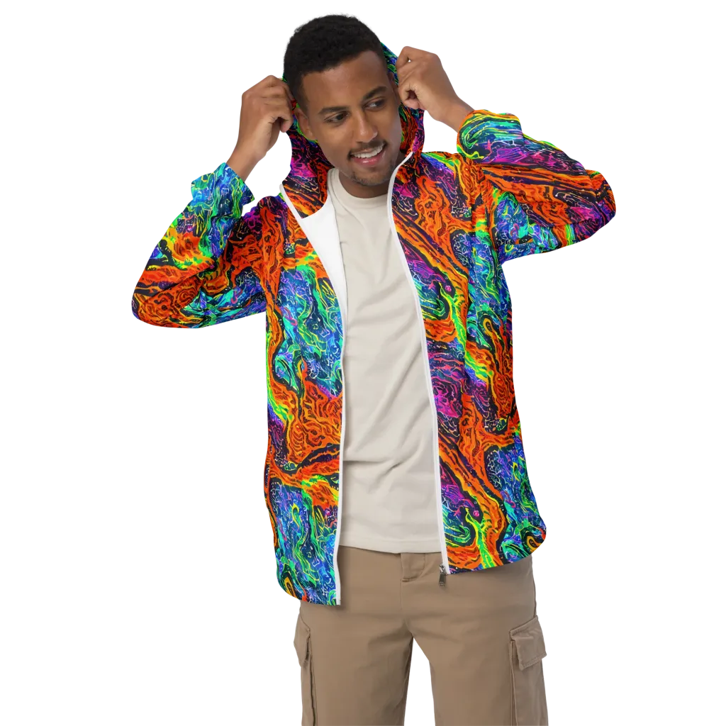 Citrus Abyss on Men's Windbreaker — Front