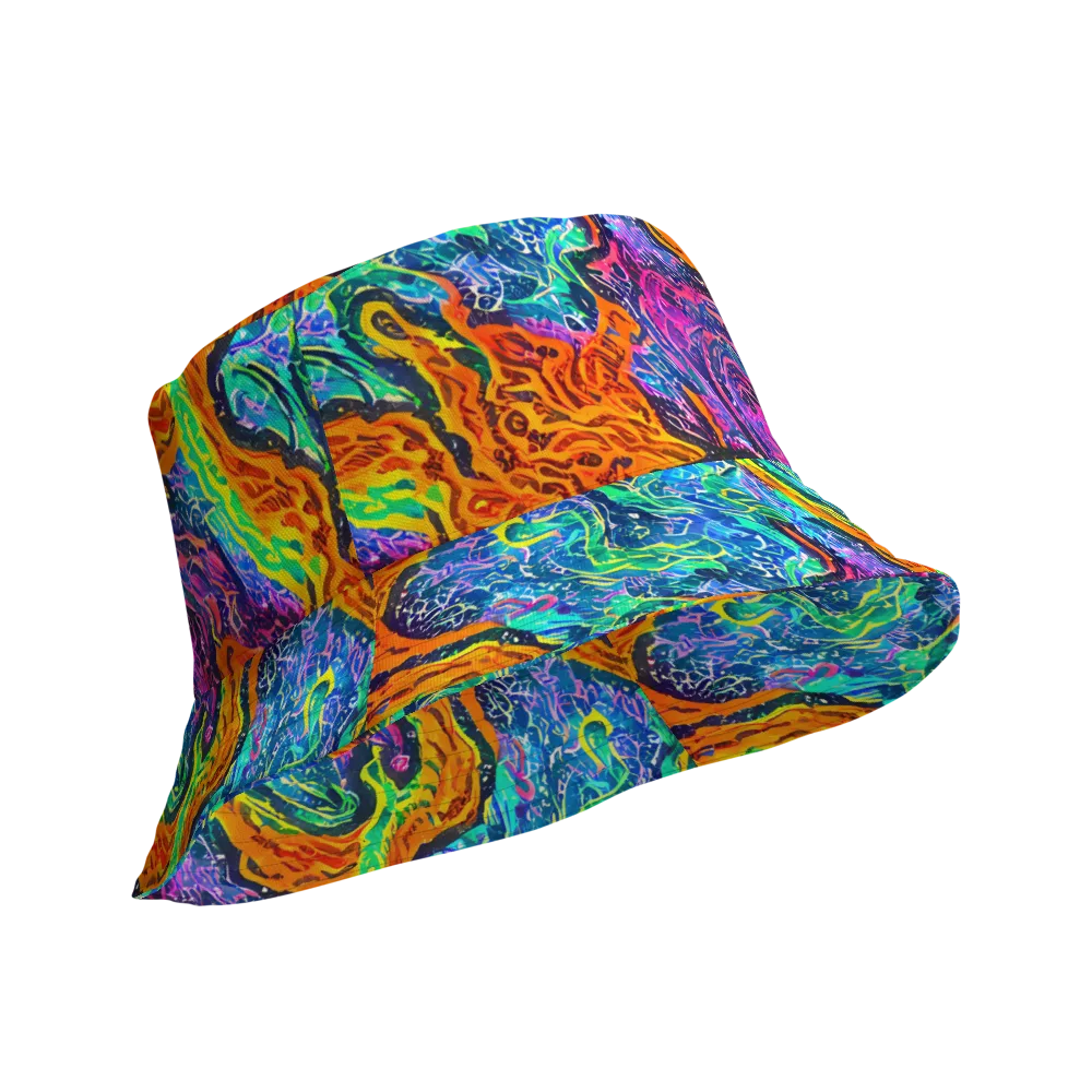 Citrus Abyss on Reversible Bucket Hat — Product details Outside