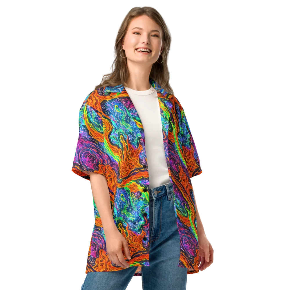 Citrus Abyss on Button Shirt — Front