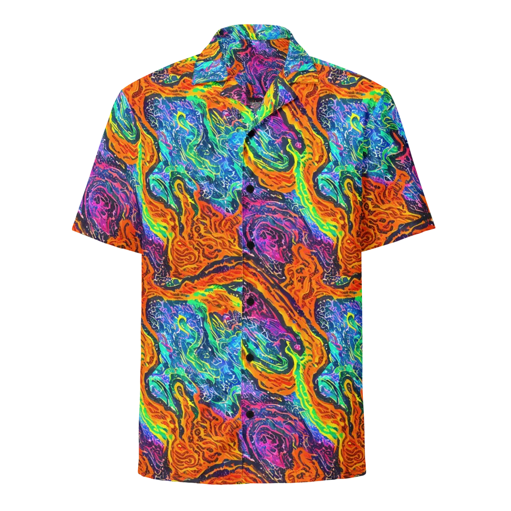Citrus Abyss on Button Shirt — Front