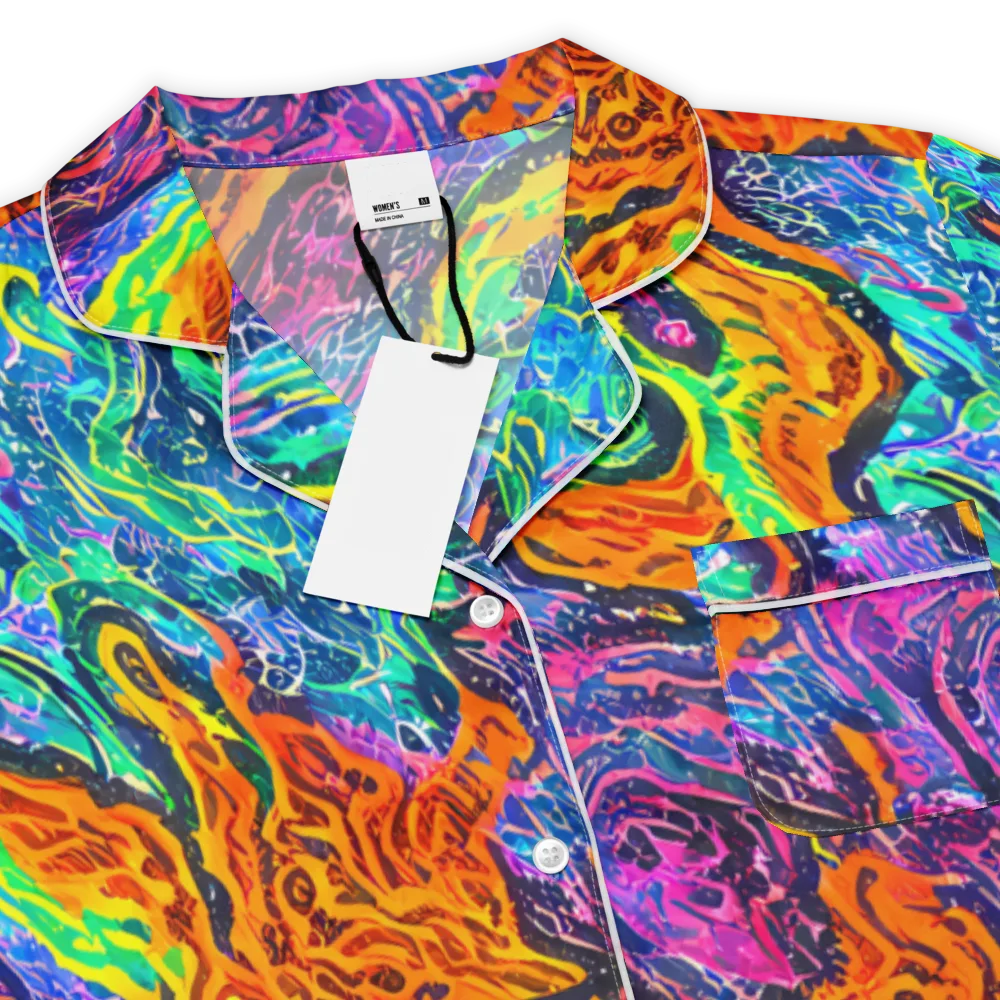 Citrus Abyss on Women's Short Sleeve Pajama Top — Product details